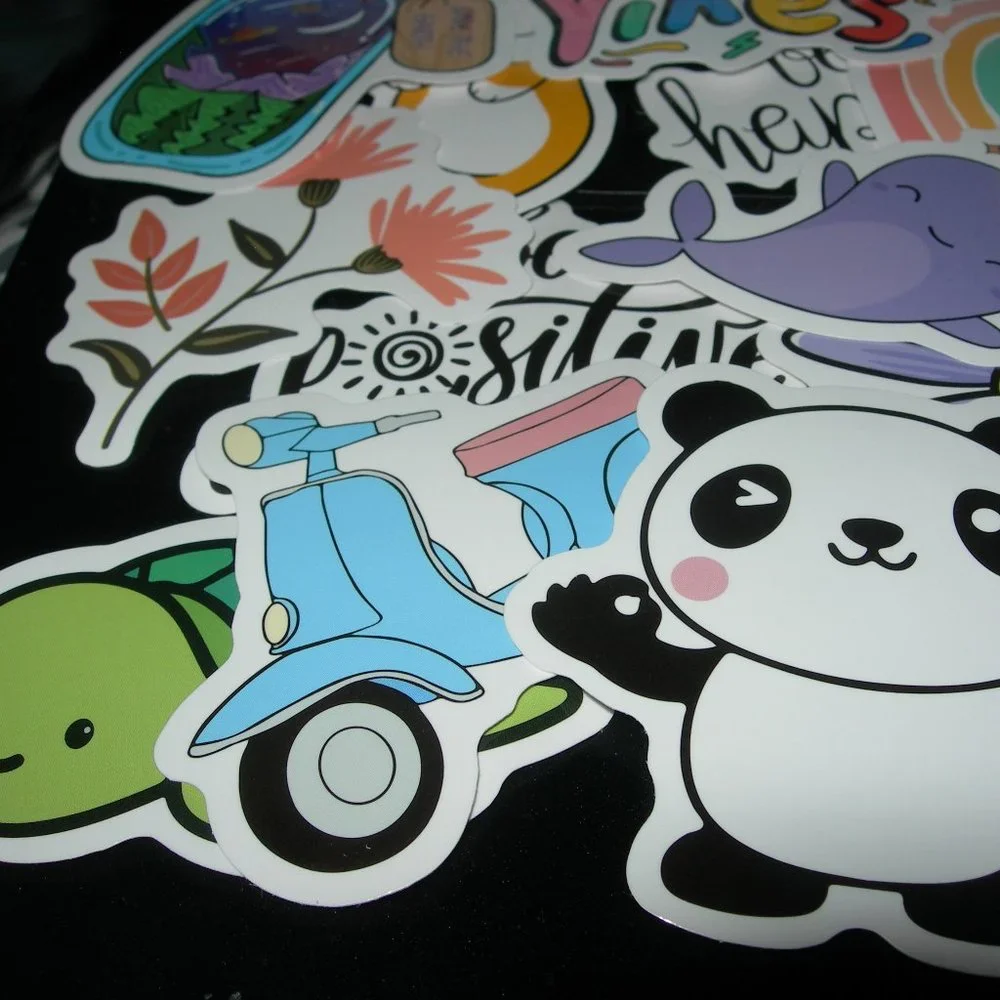 3/$15 - NEW (10 Count) VARIETY PACK OF VINYL STICKERS Waterproof Stickers 2-3 in - Picture 1 of 12